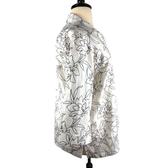 NWOT Embroidered Boho Jones of New York Signature Woman's Blouse, Size 2X - Picture 6 of 12